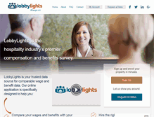 Tablet Screenshot of lobbylights.com